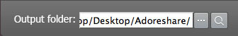 Specify an output folder