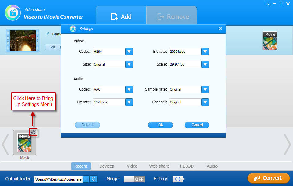 format customize settings