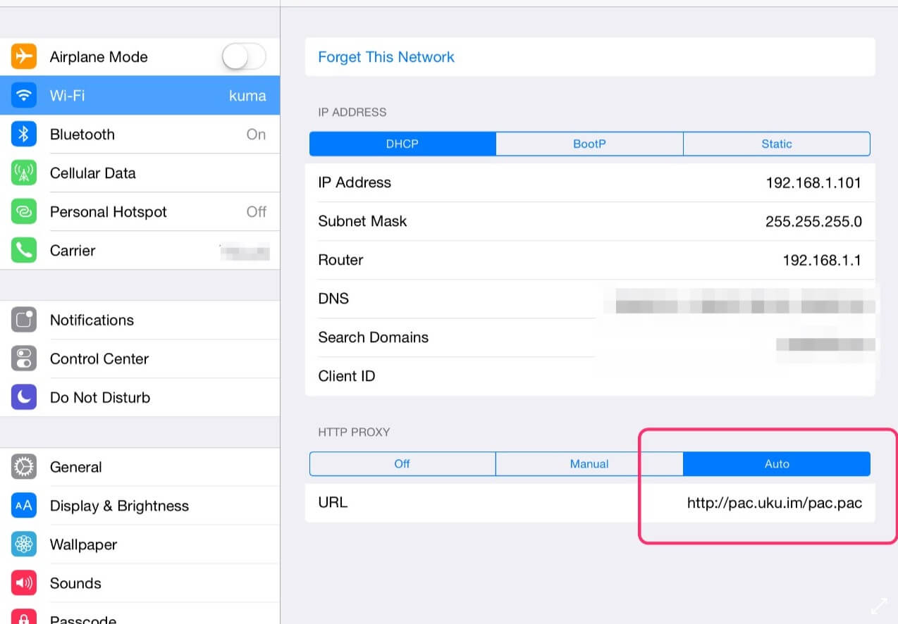 modify http proxy