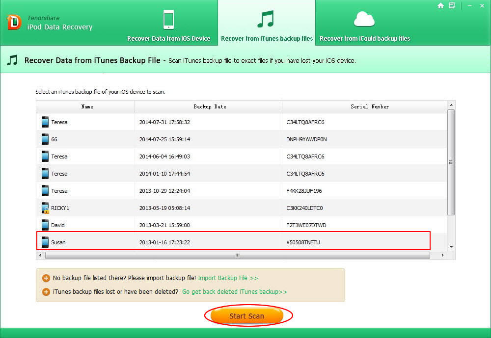 data recovery for ipod