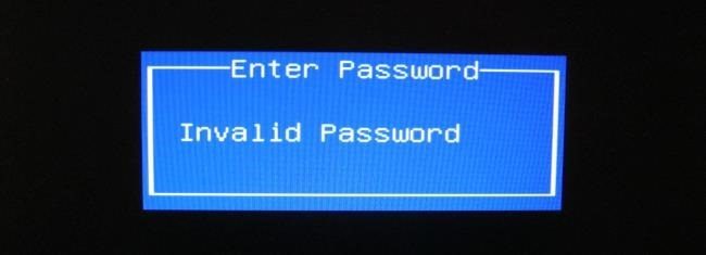 invalid password