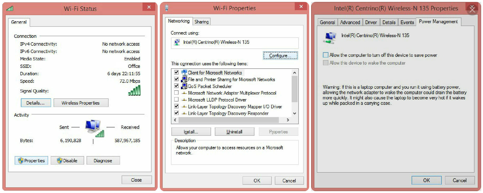 wifi no connectivity windows 8.1