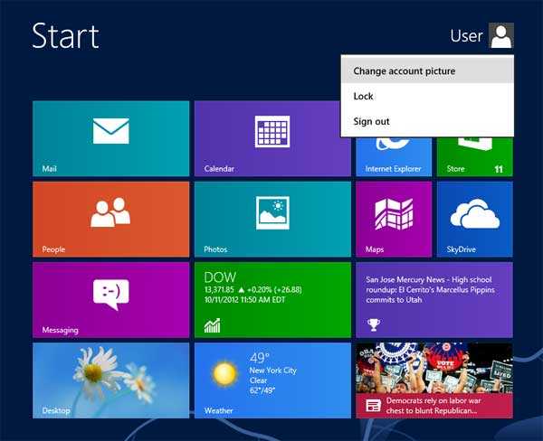 account picture windows 8.1