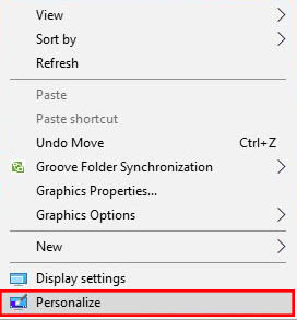 context menu