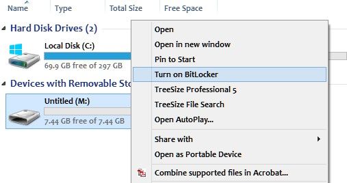 how to encrypt a hard drive on windows 8