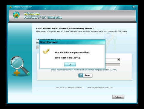 reset server 2012 password