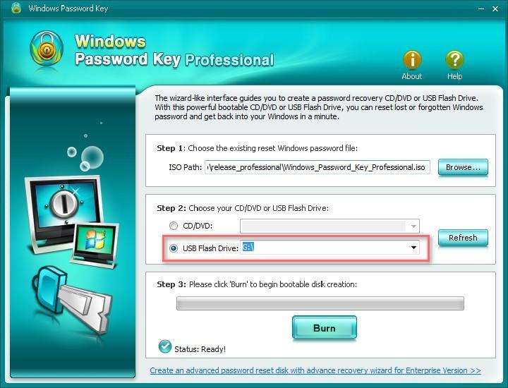 Windows Password Key Professional