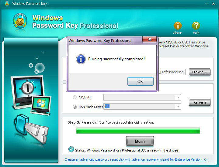 windows password key free