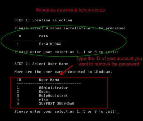 notebook password reset