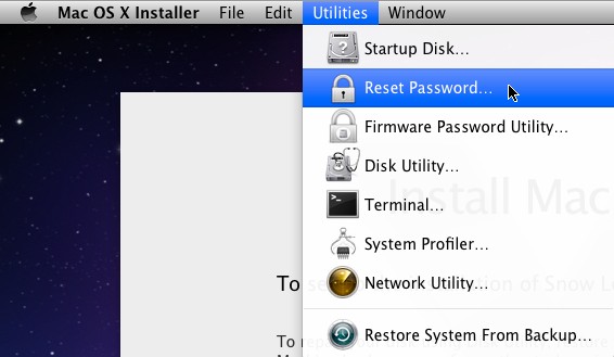 recover mac password