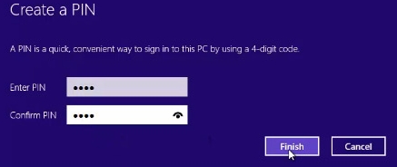 create password to protect windows 8