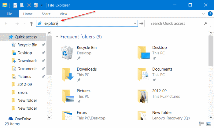 file explorer