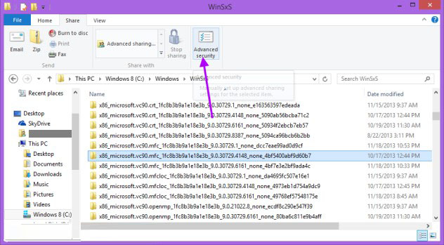 add take ownership to files and folders context menu in windows 8.1