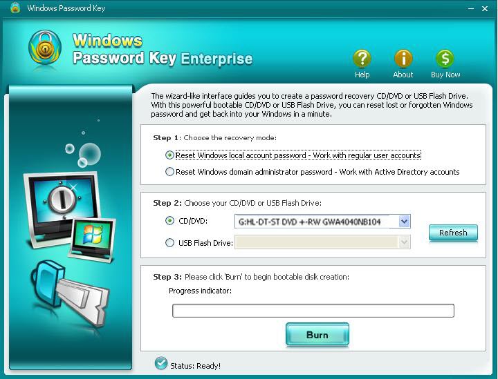 windows 8 password reset usb