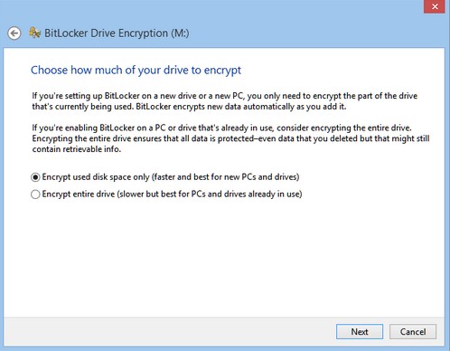 how to password protect a hard drive on windows 8