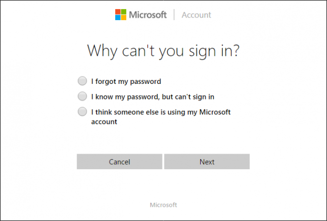 forgot password