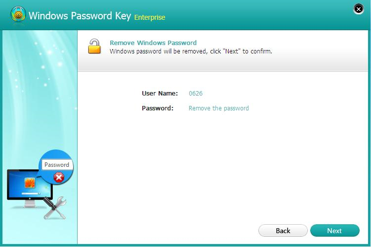 remove windows password