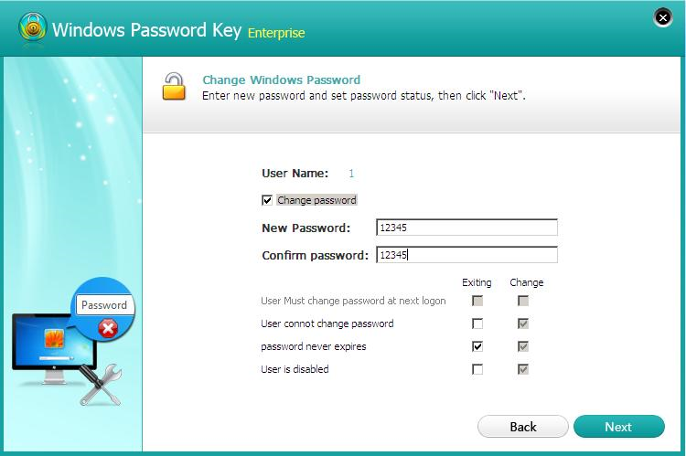 reset windows 7 password key