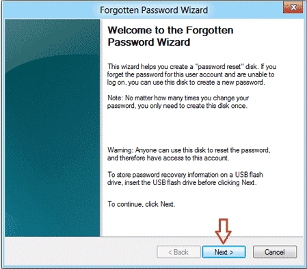 create a hp password reset usb