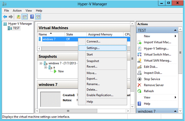 reset windows password on hyper-v