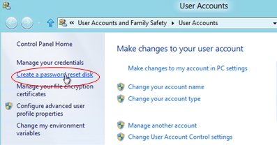 windows 8 password reset disk