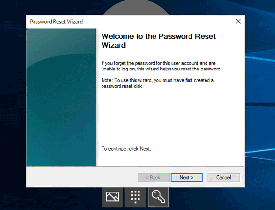 reset toshiba login password