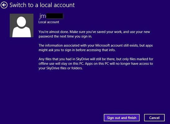 change email address to login windows 8