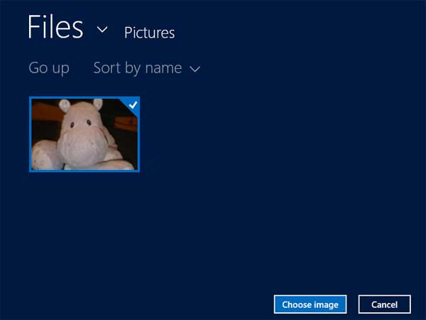 choose image windows 8