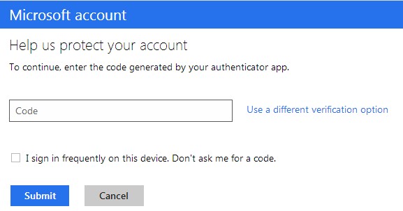 turn on two verification with microsoft account