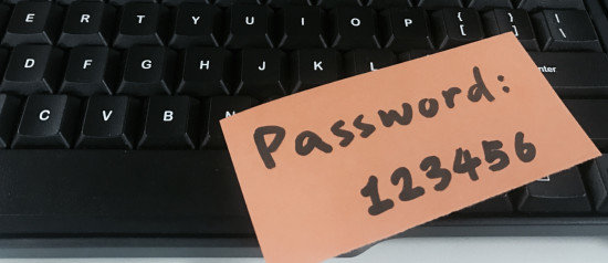 write down access password