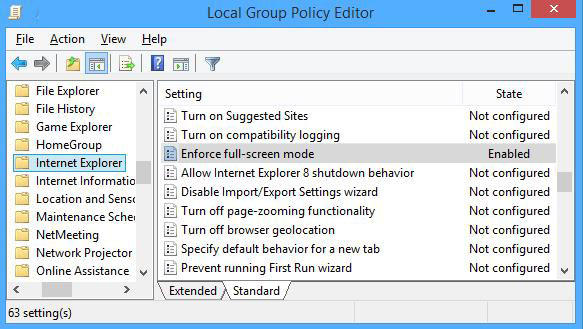 how to enable full restricted mode in ie