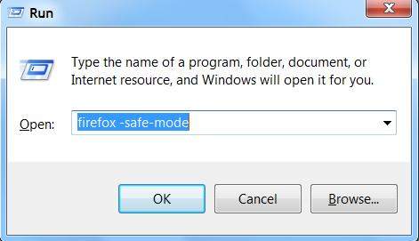 open firefox in safe mode