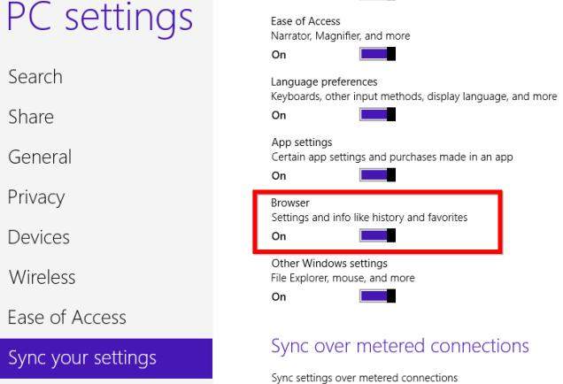 sync browser data for browsers