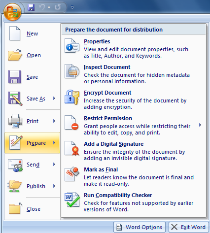 Word Password Recovery