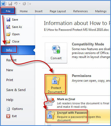 encrypt word with password