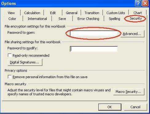 Word password removal in MS Excel 2007