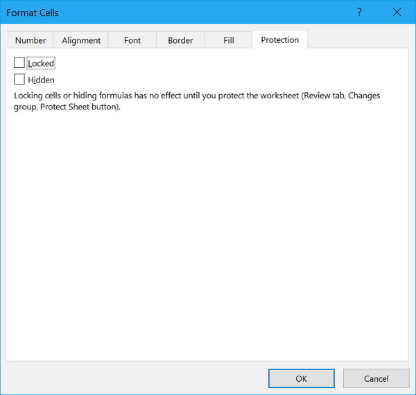 lock certain cells in excel