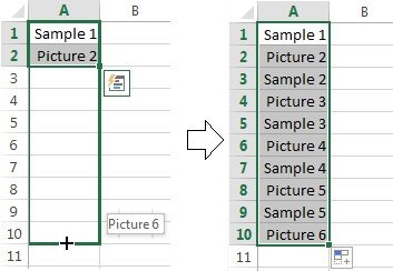 how to use autofill in excel