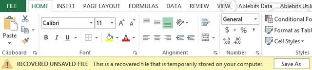 how to recover overwritten excel files