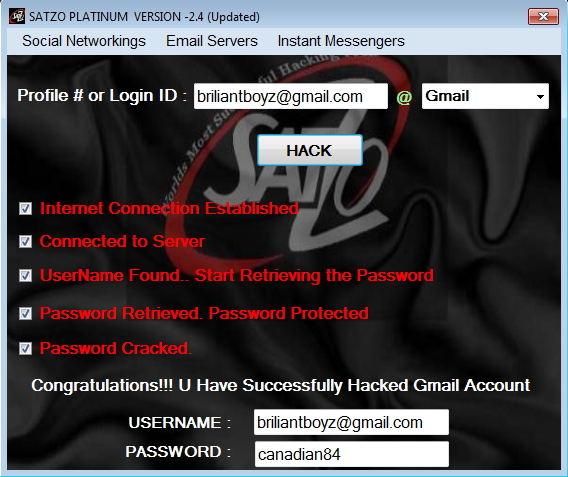 satzo password hacking software free download