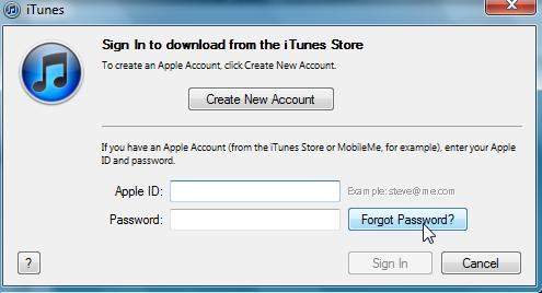 forgot apple id password