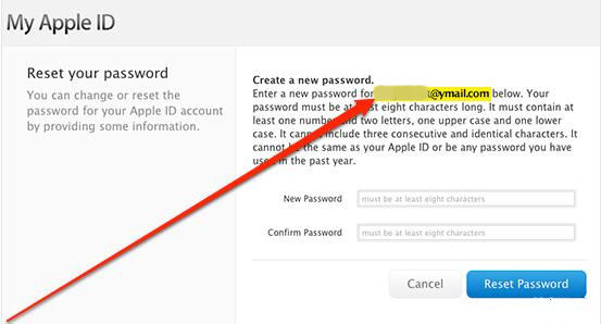 how to reset an app store password