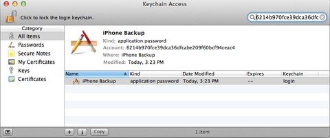 password to unlock iphone backup