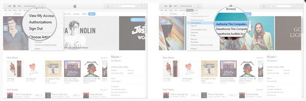  authorize computer in itunes