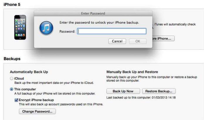 backup iphone before updating ios 7