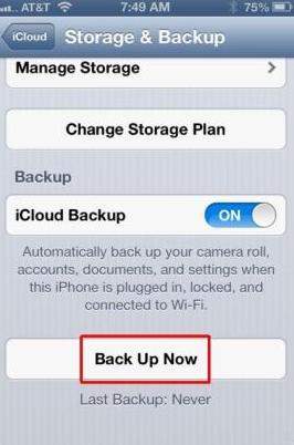 how to backup iphone before updating ios 7