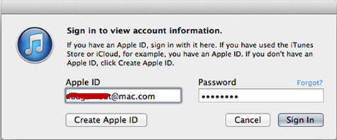 change iTunes password