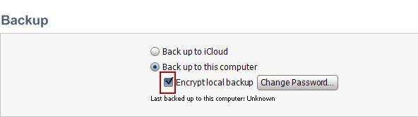  encrypted iphone backup