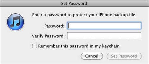 forgot iphone backup password