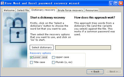 free Microsoft Office password recovery tool